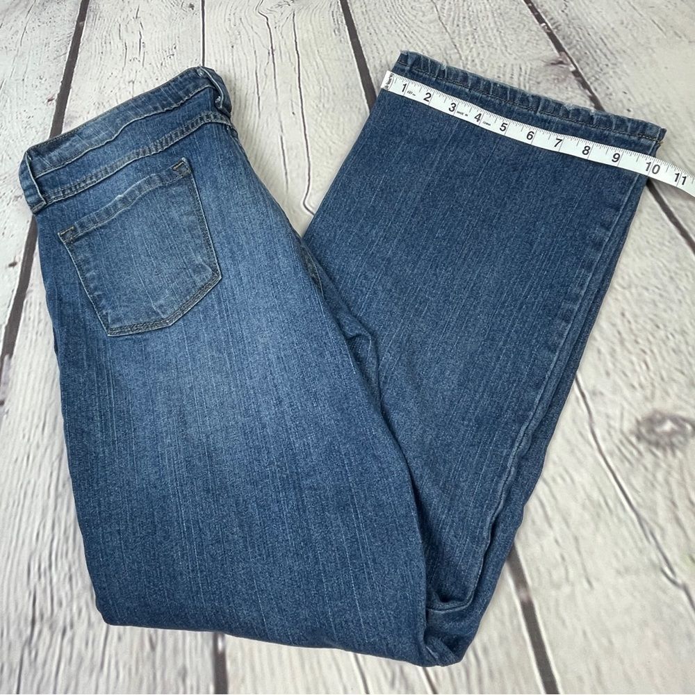 GARNET HILL blue wide leg jeans, size 8L - Picture 10 of 12